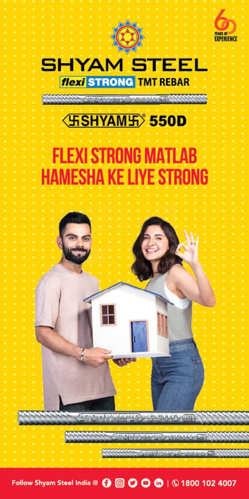 Shyam Steel launches its new TVC Campaign featuring Virat Kohli